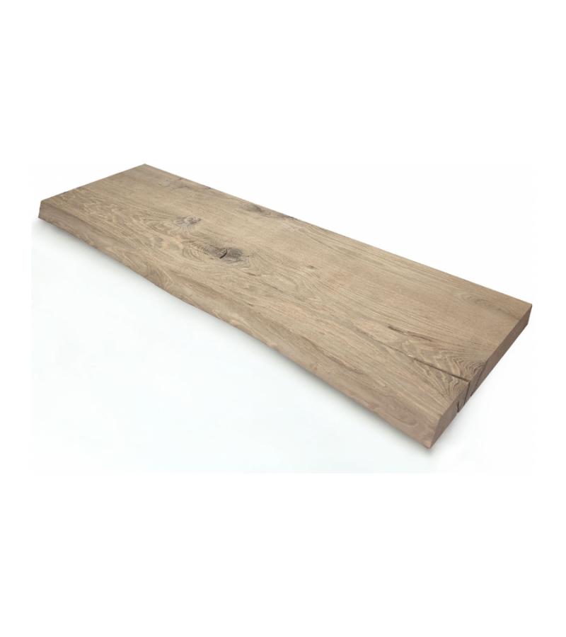 Oud eiken plank massief boomstam 120 x 30 cm