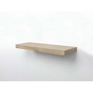 Zwevende wandplank mango hout recht 120 x 20 cm