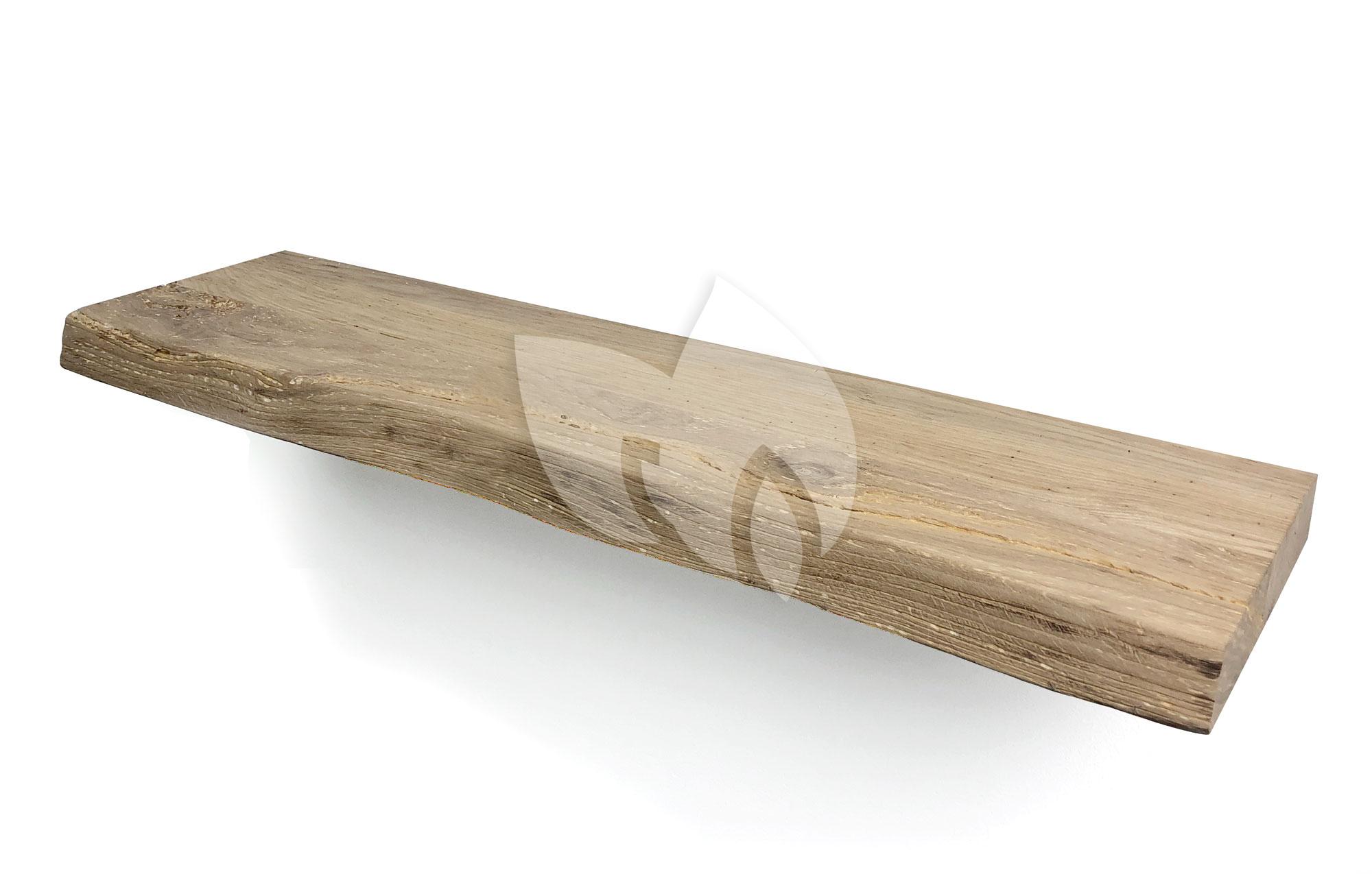oortelefoon camera Bijna dood Wood Brothers Zwevende wandplank oud eiken boomstam 60 x 20 cm |  Tuinexpress.nl